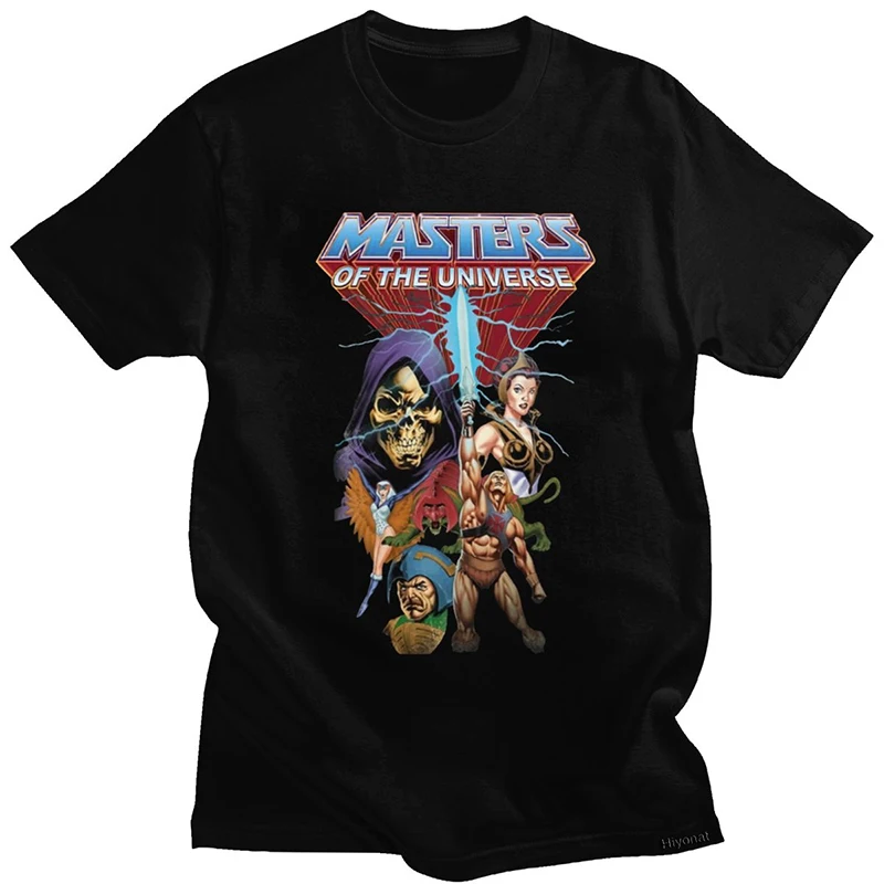 

Classic He-Man And The Masters Of The Universe T Shirt Men Cotton Anime Skeletor 80s She-Ra Beast T-shirt Sleeve Graphic Tee Top