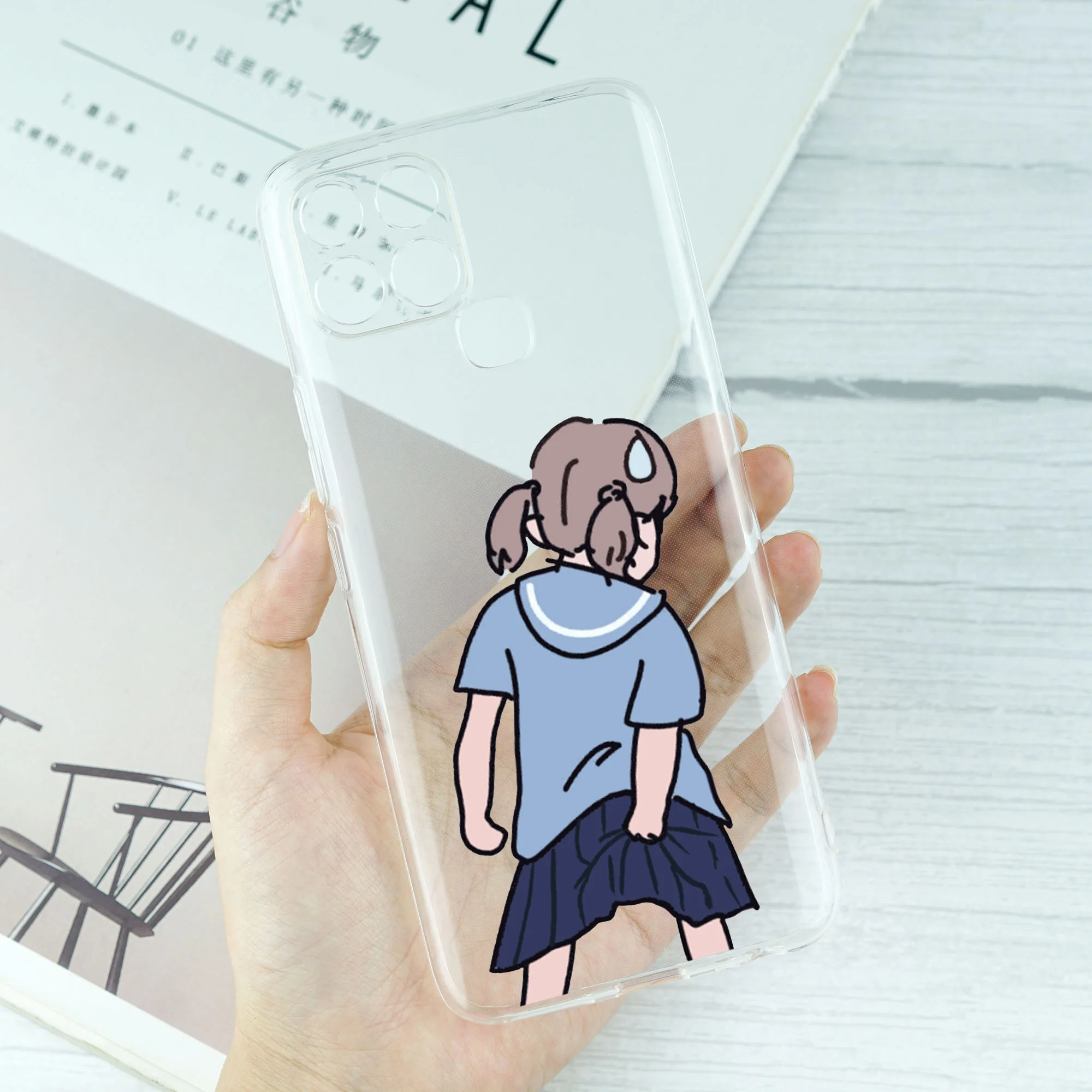 Для Infinix Note 10 Pro 11 Hot 12 12i Чехол с забавным выражением Мягкие прозрачные чехлы для