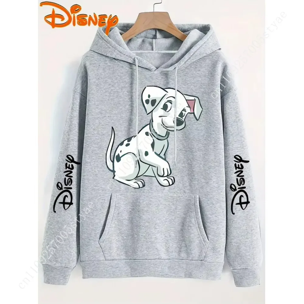 Фото Толстовка с капюшоном Disney 101 Dalmatians для осени/зимы 2026, повседневная свободная толстовка унисекс №5