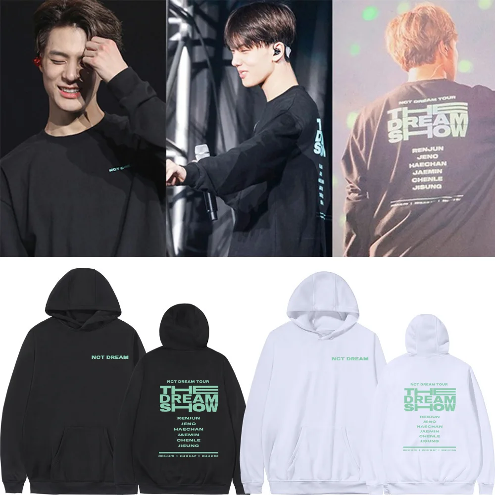

NCT DREAM Concert Korean Version Of THE DREAM SHOW Hooded Coat For Man Women Sweatshirts Oversized Print Hoodie Ladies Clothes
