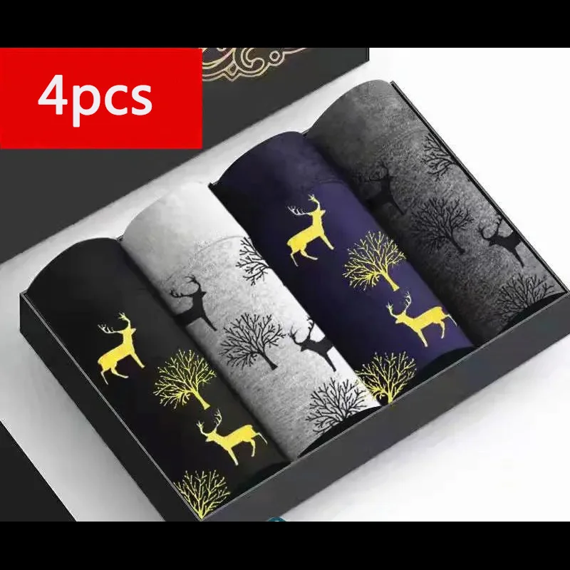 Men's Underwear Boxer Antibacterial Breathable Comfort Waist Shorts Boxer Shorts Boys Underpants