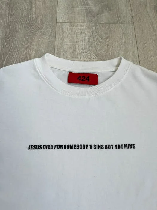 424 на Fairfax FourTwoFour On футболка Гильермо с изображением Иисуса умирала из-за 24