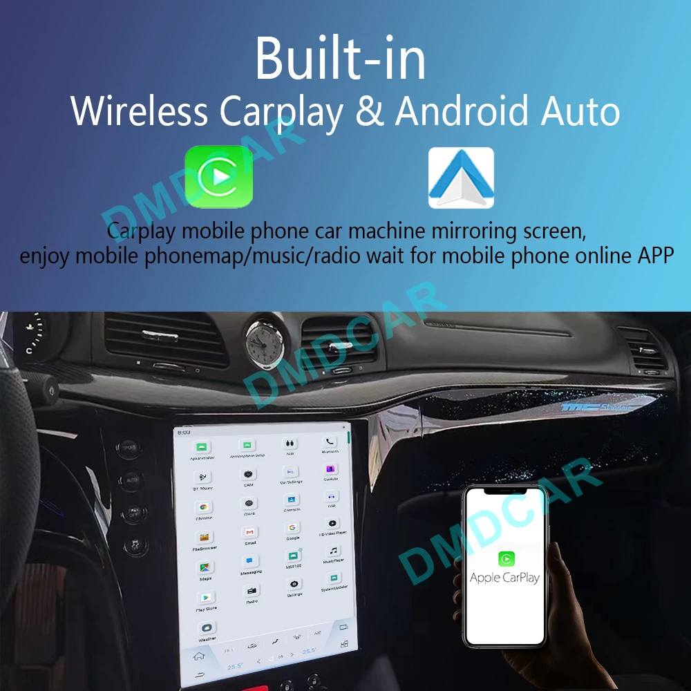Android 11 GPS-навигатор CarPlay автомобильный радиоэкран для Maserati GT GC GranTurism