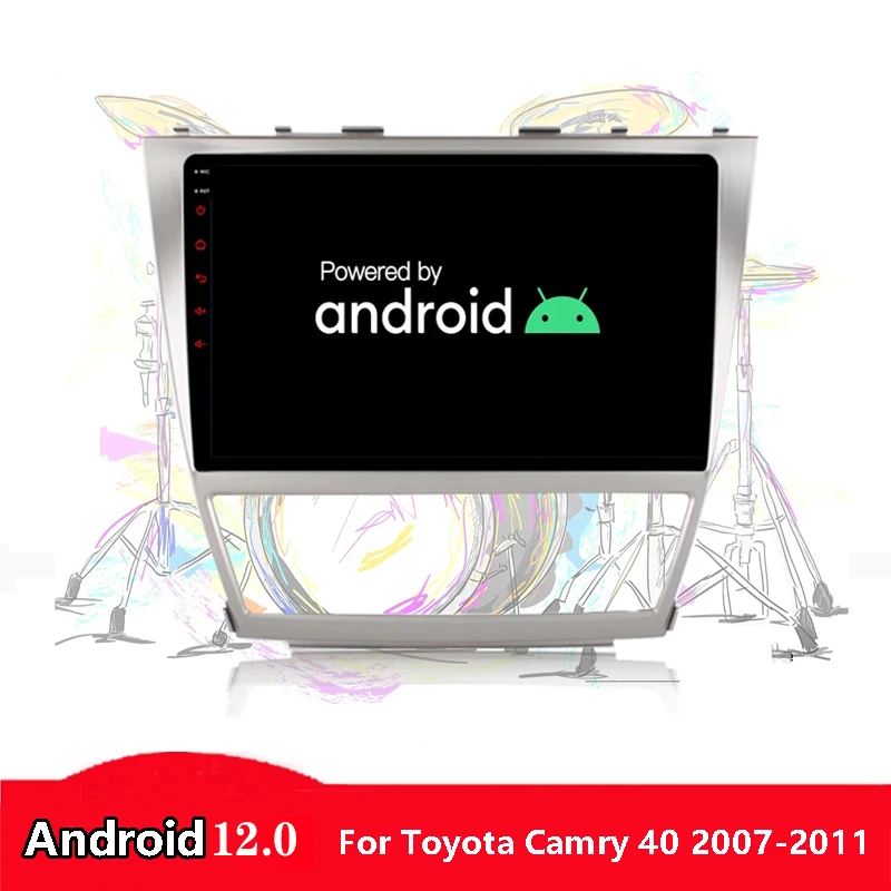 

10.1inch 1024*600 Android 12.0 for Toyota Camry 40 2007-2011 car dvd player with GPS WIFI BT Radio Stereo Navi Map Car Stereo