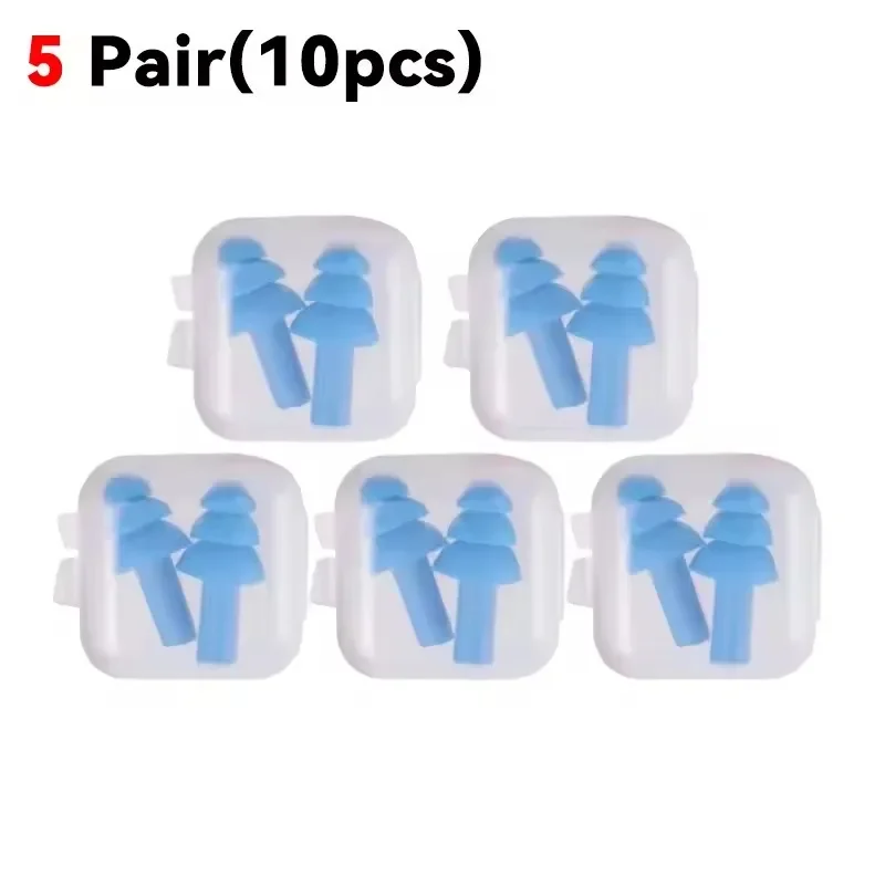 

1 Пара Шумоподавляющих Берушей (25 Шт.) Из Силикона, Многоразовые, Для Подавления Храпа, С Блокировкой Звука