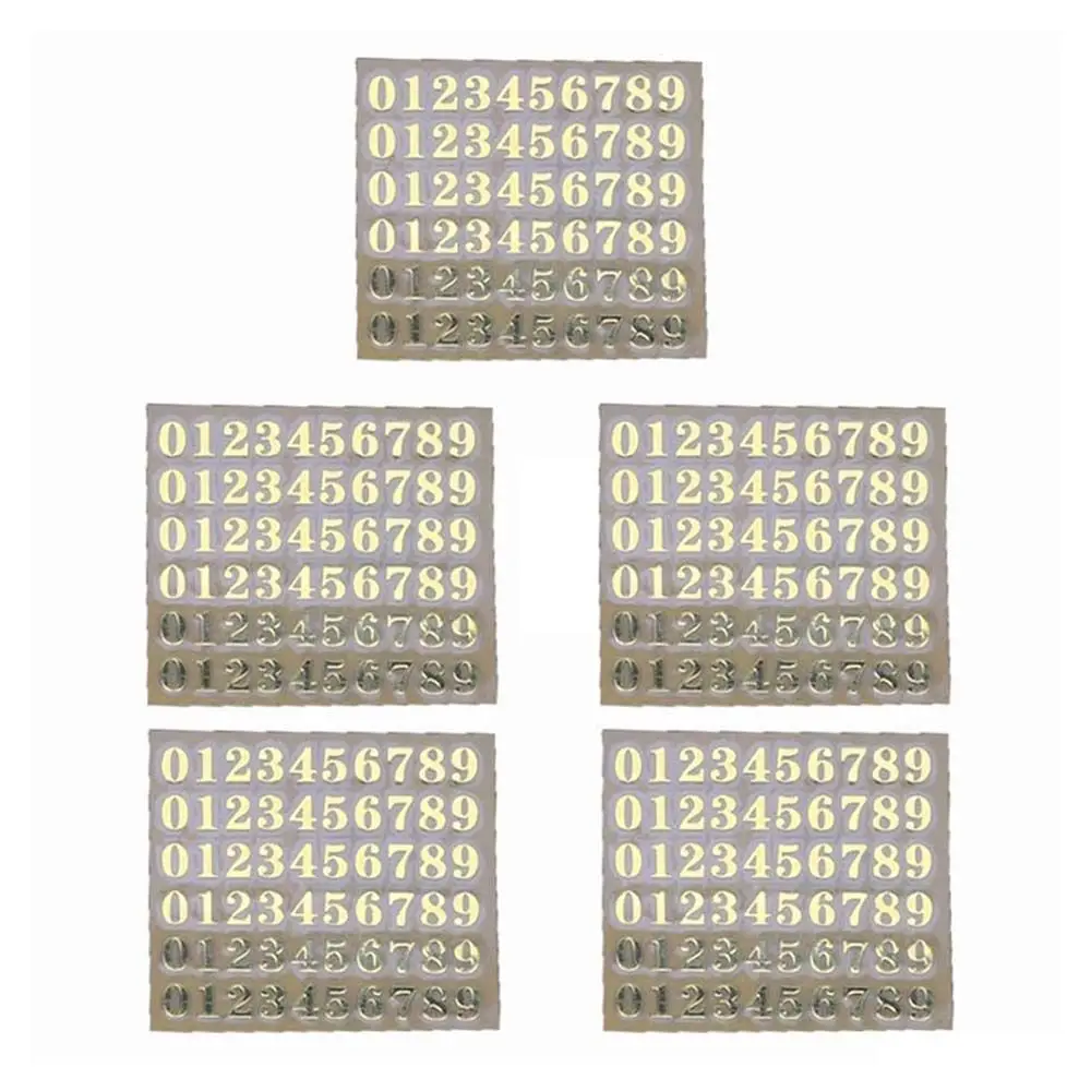 

Эпоксидные наклейки с буквами, золото/серебро, набор из 5 штук