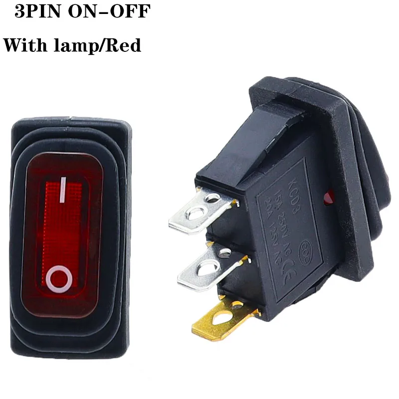 Водонепроницаемый трехпозиционный переключатель KCD3