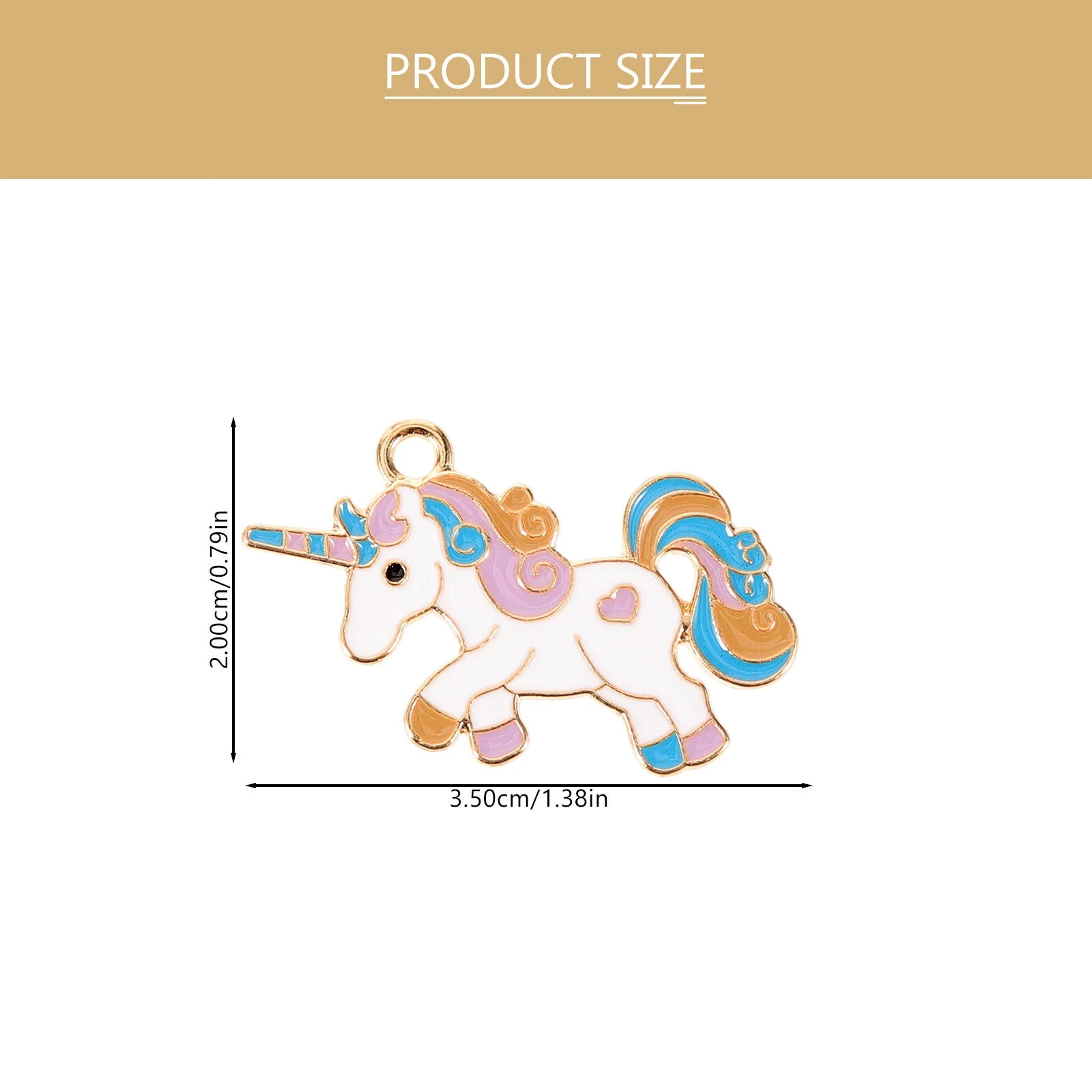 10pcs Jewelry Charms Unicorn Charms DIY Jewelry Making Accessories Metal Keychain Charms