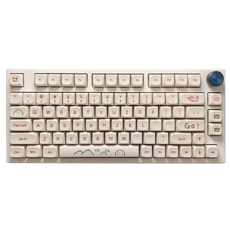 

H7EC 128Key фрукты XDA профильные колпачки PBT сублимационная краска для переключателя Cherry MX