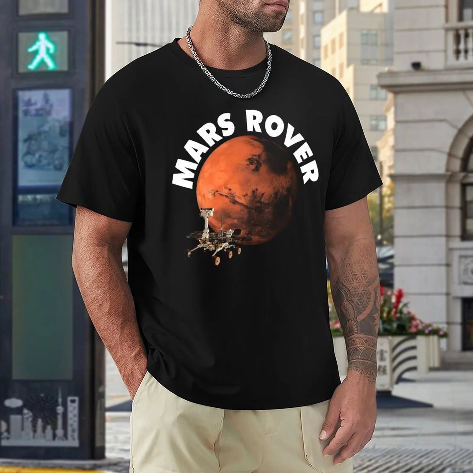 

Футболка Mars 2021 Rover с круглым вырезом и графическим принтом