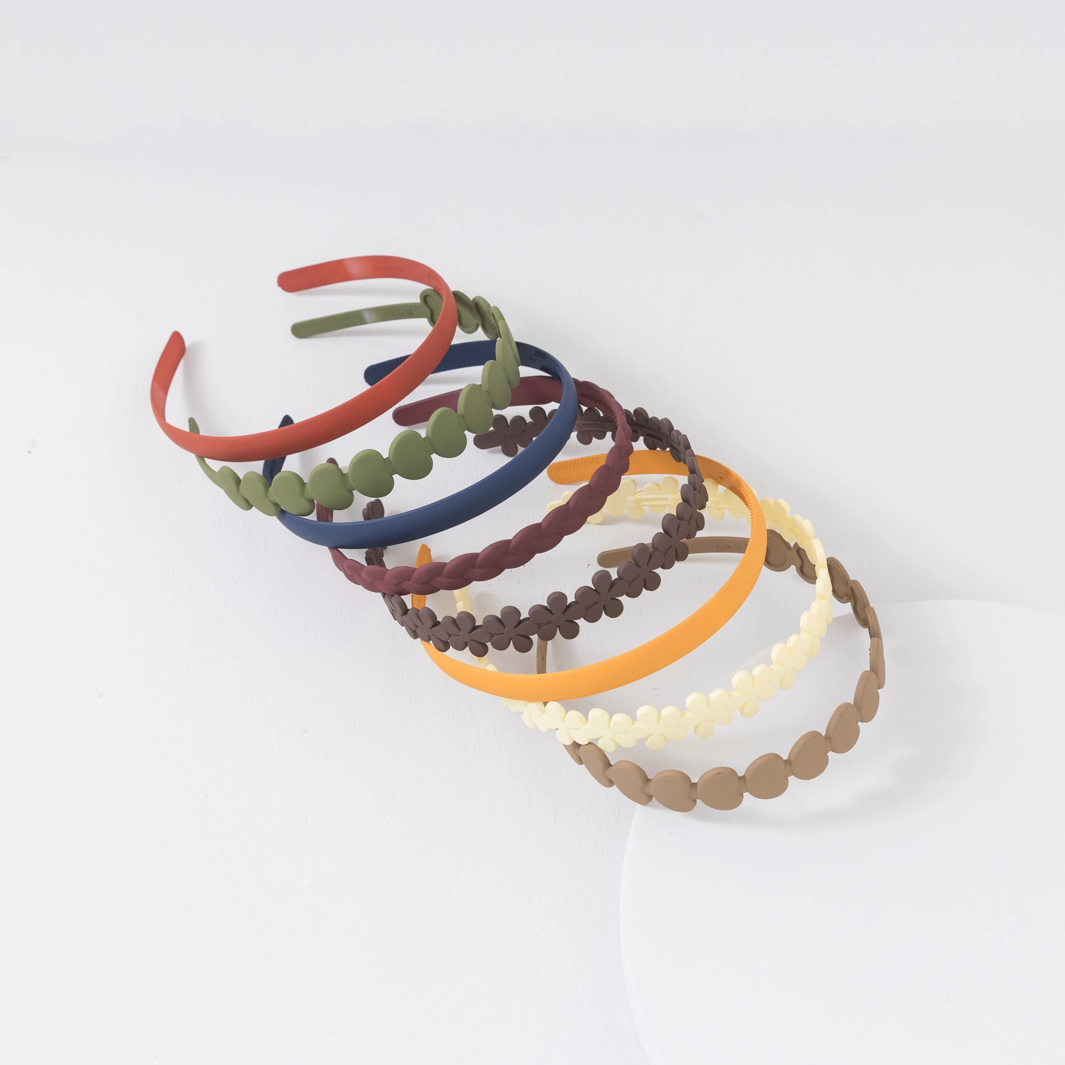 8 шт. женские повязки для волос с широкими краями и зубцами