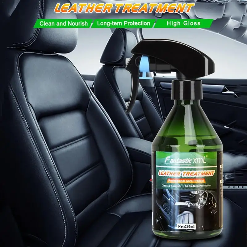 

260ml Car Interior Rubber And Leather Retreading Agent Auto Hydrophobic Polish Nano Coating Spray Scratch Repair Cleaning Agent