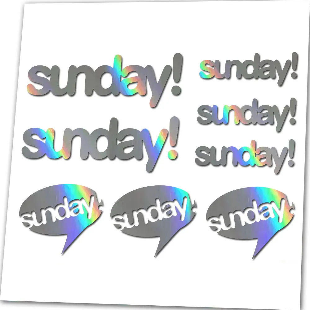 Для воскресенья BMX Виниловая наклейка с логотипом уличный парк свободный доступ