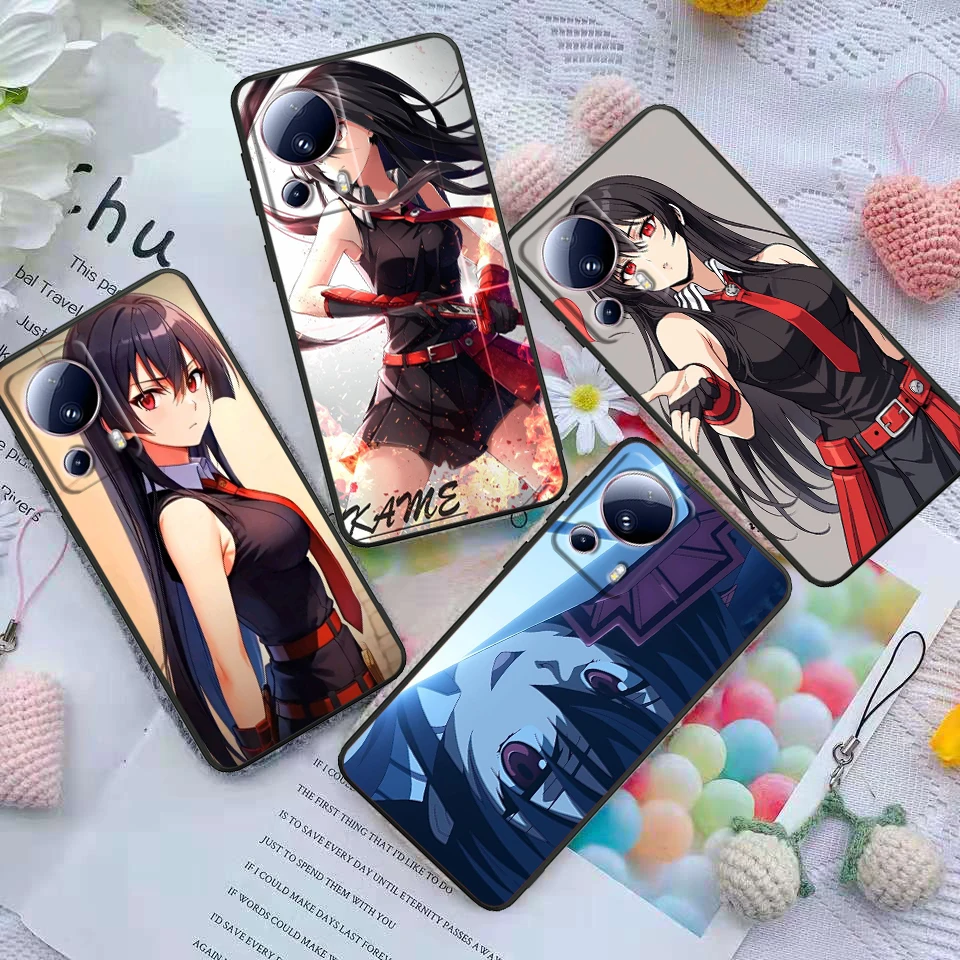 Чехол с аниме Akame Ga Kill для Xiaomi Mi 14 13 12X 12 11 11T 11i 10T 10 Pro Lite ультратонкий черный чехол