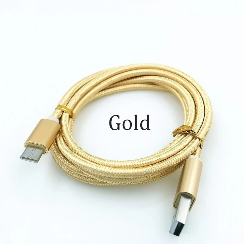 

New2022 charger nylon cable 2.4a type and battery of usb phone