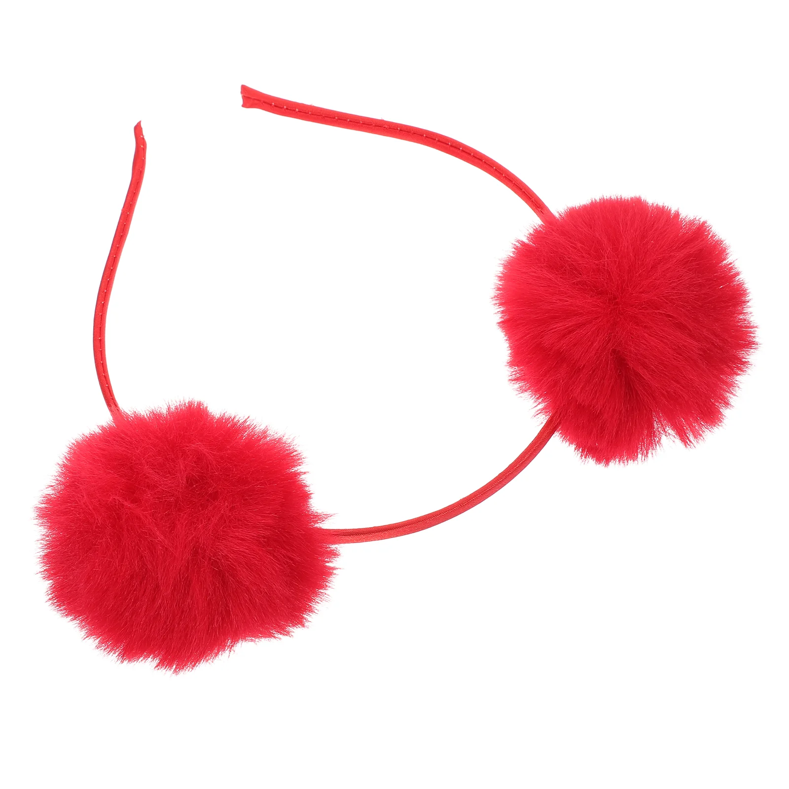 

Makeup Headband Fur Ball Pom Headbands Birthday Cute Cosplay Holiday Carnival Funny Child