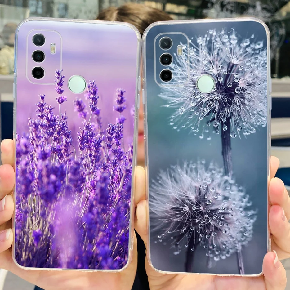 Для Oppo A53 чехол A53s CPH2139 стильная окрашенная Обложка Прозрачная силиконовая