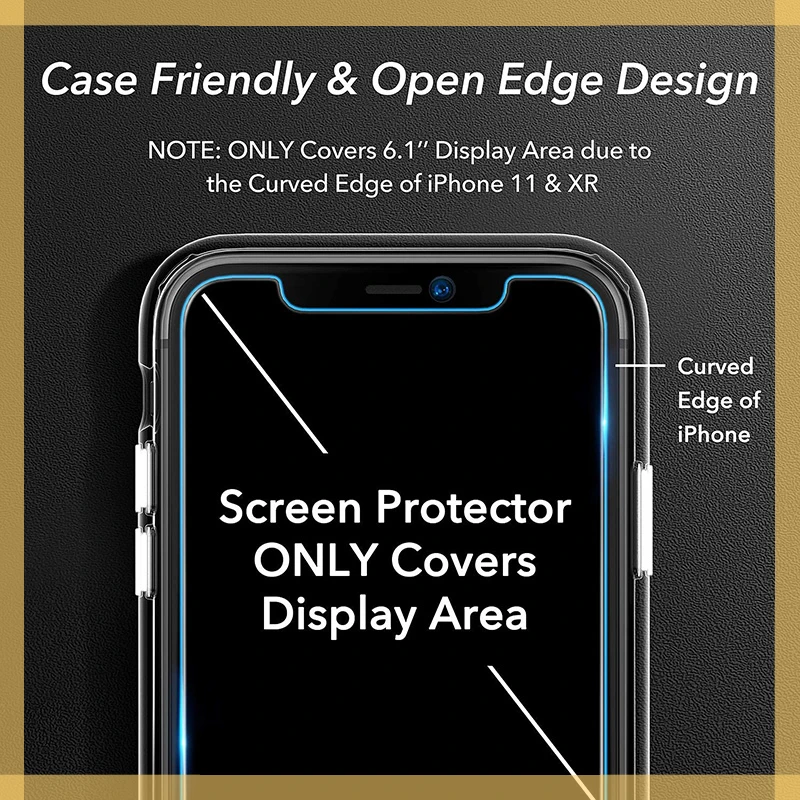 3PCS Protective Glass on For iPhone  screen protector Tempered Glass