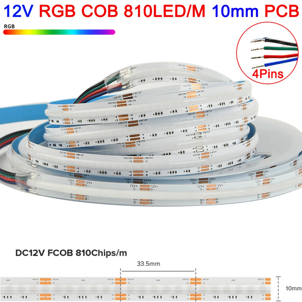 

Veromount RGB COB светодиодная лента 5м 576leds/m 12/24V