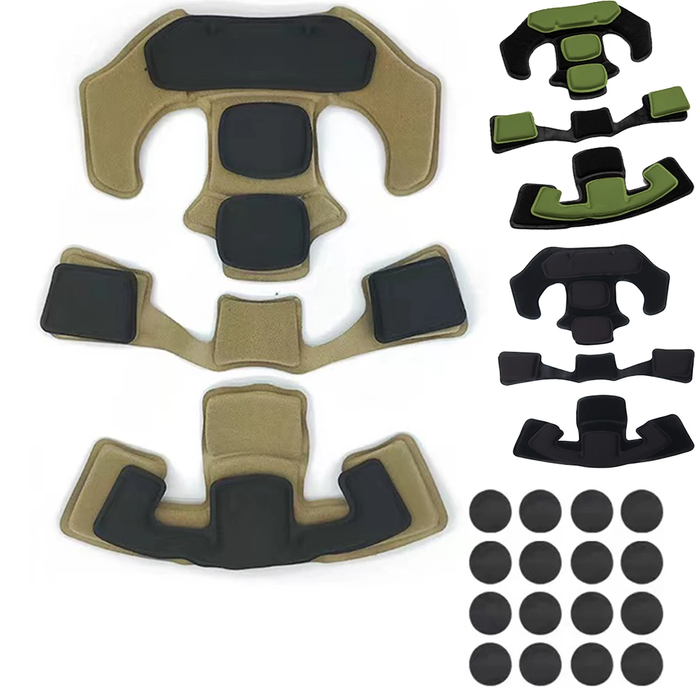 

Memory Foam Tactical Pad Replacement Airsoft Helmet Pads Cushion Accessories Protective Mat for ACH MICH Team Wendy Helmets