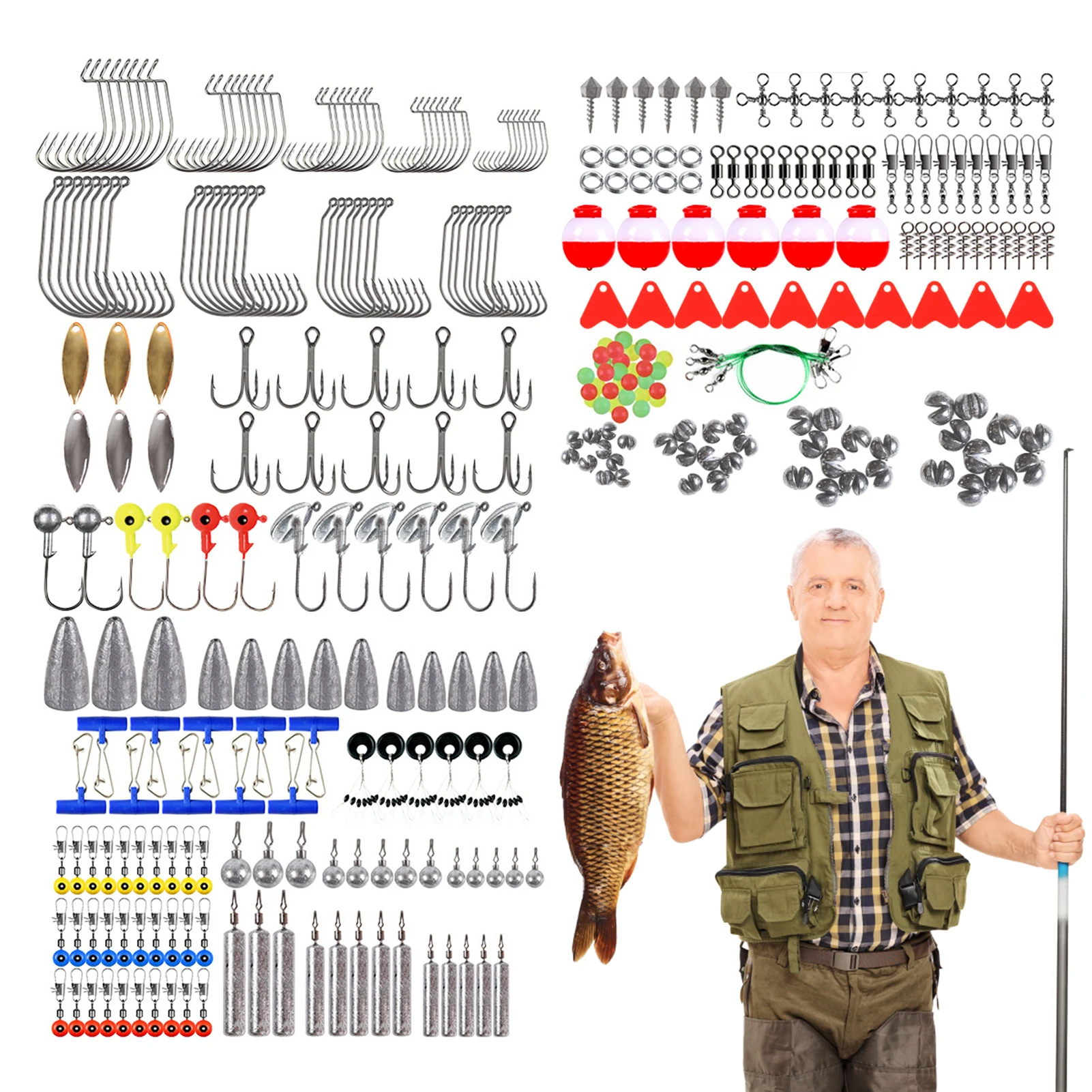 

Fishing Tackle Set Fishing Lures Kit For Freshwater Bait Tackle Kit For Trout Tackle Box Including Lures Crankbait Jigs Fishing