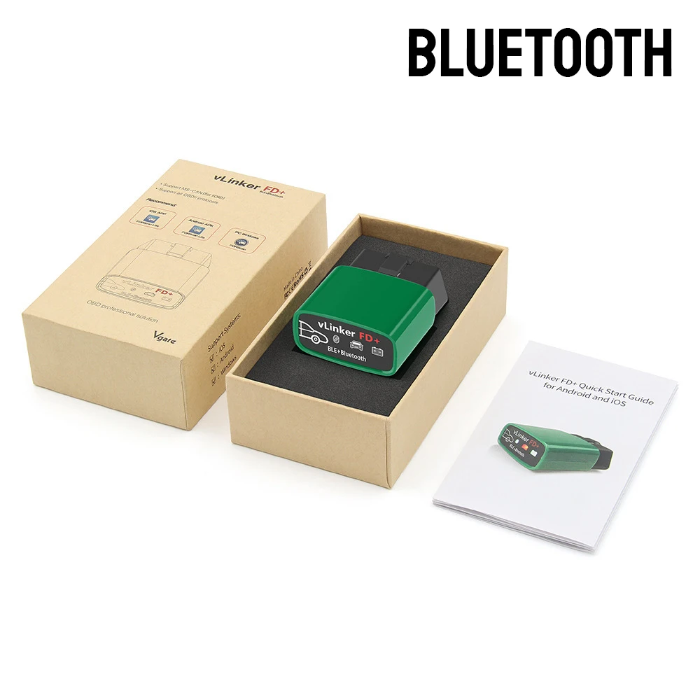 Автомобильный диагностический сканер VLinker FD + V2.2 J2534 ELM327 OBD 2 WIFI