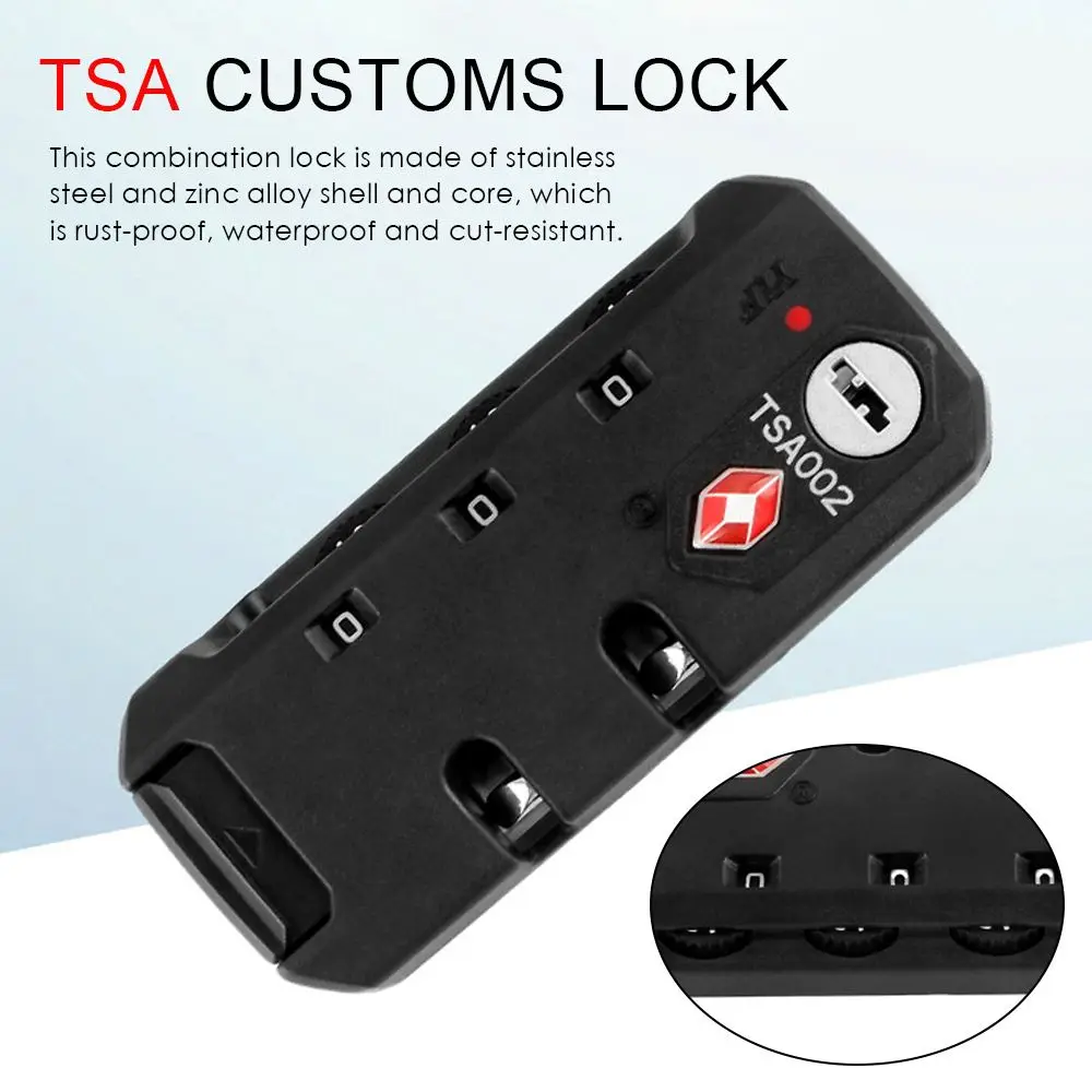 

Padlock Anti-theft Luggage Weatherproof Safely Code Lock 2Digit Combination Lock TSA Customs Lock TSA13116