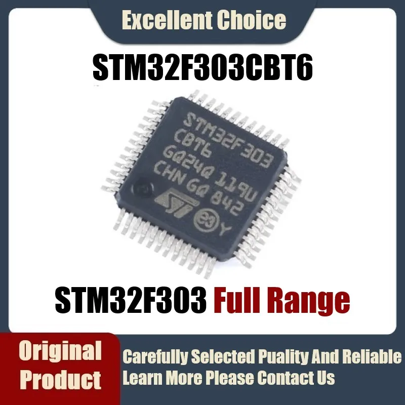 

Оригинальный оригинальный микроконтроллер STM32F303CBT6 TM32F303 CBT6, емкость 72 МГц, 128 Кб, микроконтроллер MCU, 1-5 шт./лот