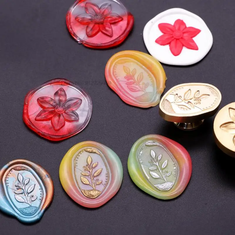 

Sealing Stamp Head Retro 2023 Frangipani Lotus Rose Stamps Envelopes Wax Seal Wedding School Teacher Gift Scrapbooking Material