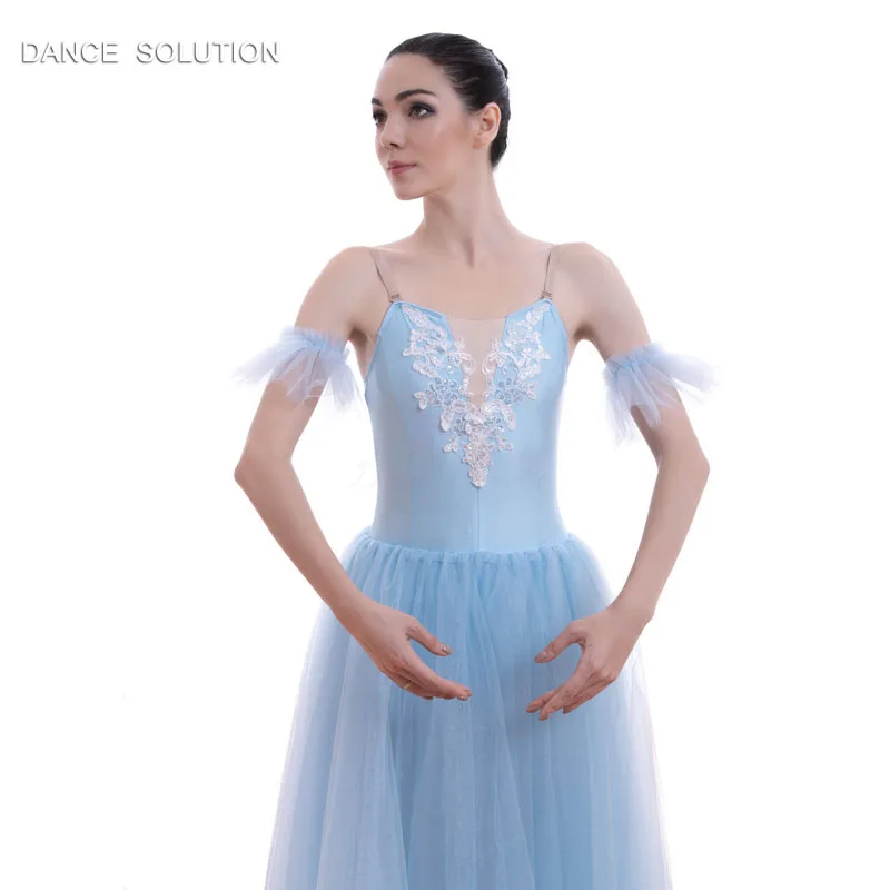 Небесно-голубое розовое белое платье-пачка для детей и взрослых