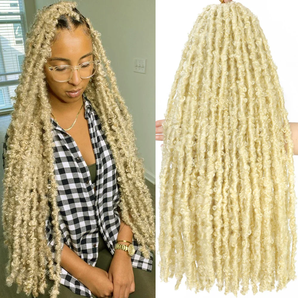 Light Weight Butterfly Locs Crochet Hair Braids 1-6 Packs Distressed Butterfly Faux Locs Crochet Hair meche cheveux a tresser