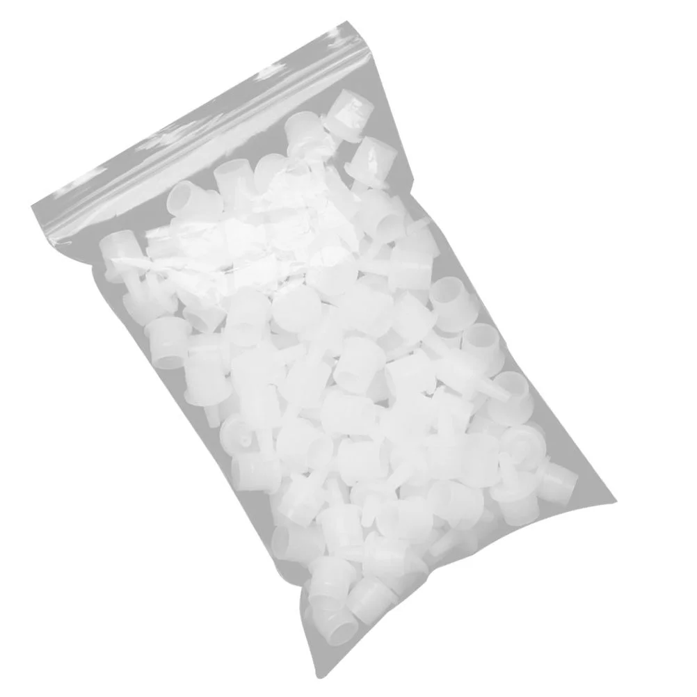 

100pcs Glue Extender Tips Glue Applicator Tips Plastic Glue Dispenser Caps
