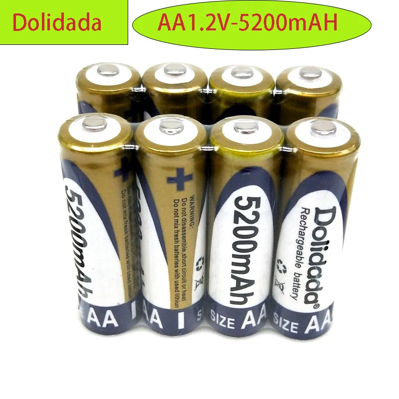 

Original AA 1.2V 5200mAh NI-MH Rechargeable Battery for Watches Computer Mouse Remote Control Toys Game Consoles Clocks