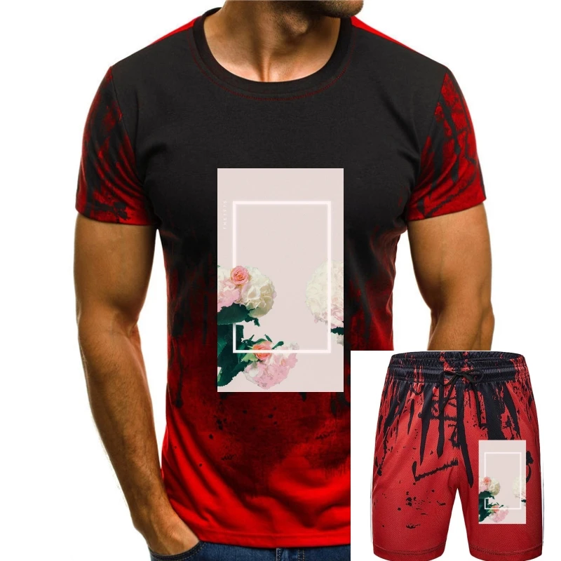 

Женская футболка с розовыми розами, белая футболка для весны, 1975