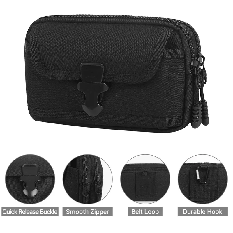 

Tactical Waist Pouch EDC Molle Waist Bag Belt Phone Pouch Holster Purse Carrying Pouch for Smartphone Tools поясная сумка
