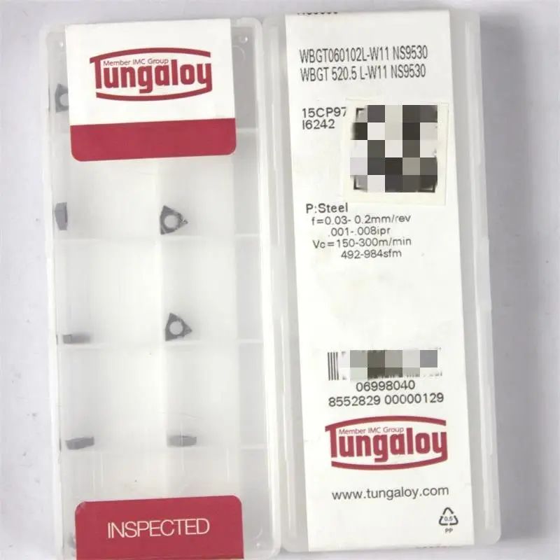 

WBGT060102L-W11 NS9530 carbide inserts internal turning tool Ceramic Cutting Tool For CNC Lathe Tool Holder Original