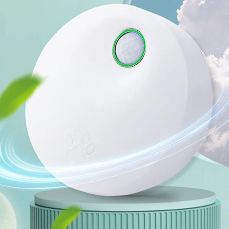 1Set Rechargeable Air Cleaner Pets Deodorization Tools ABS For Cats Litter Box Deodorizer Dog Toilet