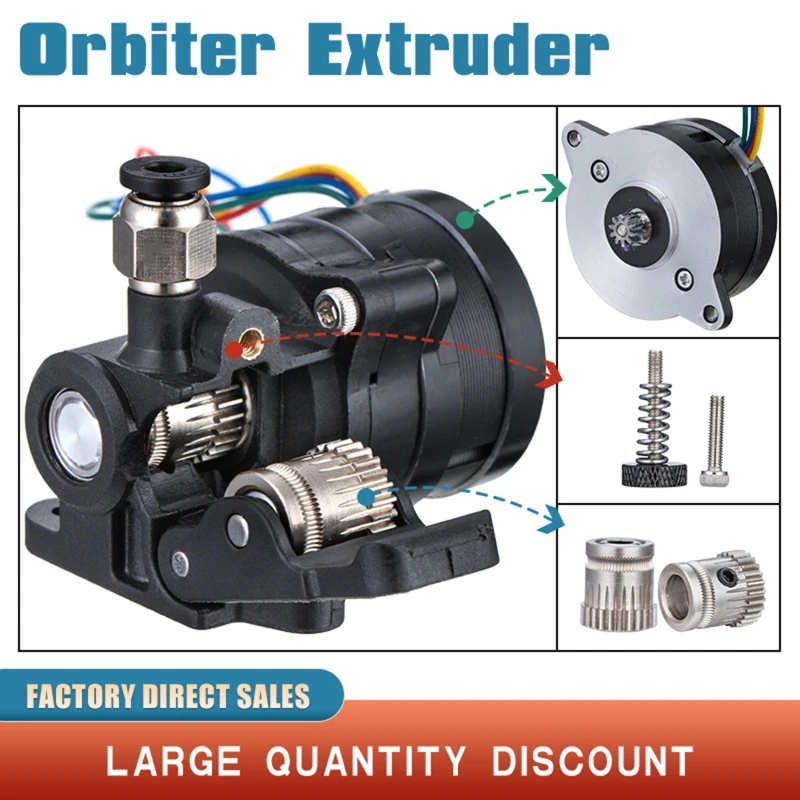 

Orbiter- Extruder V1.5 Dual Drive Direct with Motor for Ender 3 V2 Pro Ender5