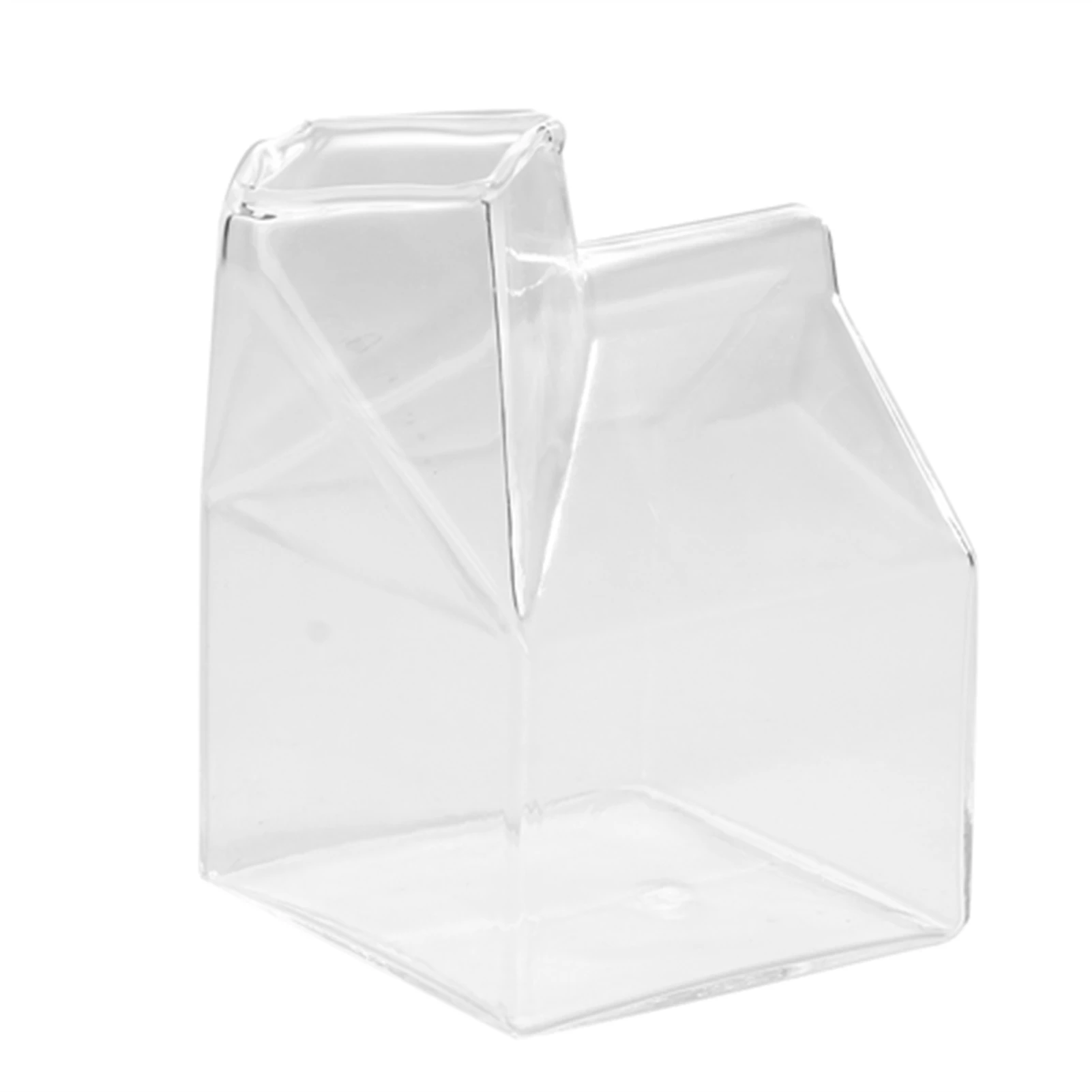 

Cute House Shape Transparent Coffee Milk Water Glass Cup Mug Pourer Carton Container