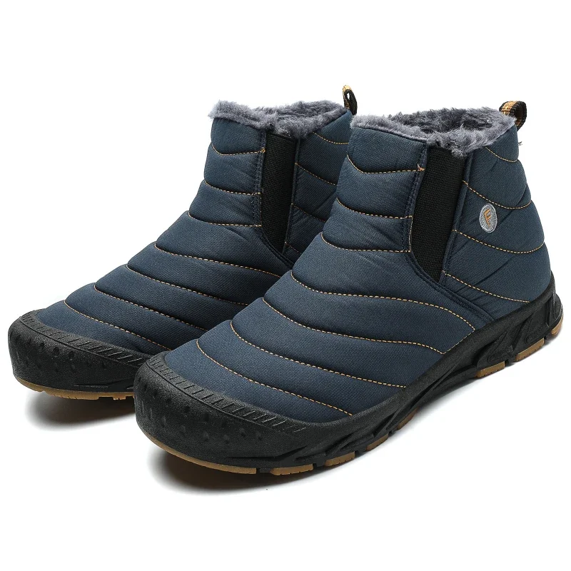 

Snow Boots Men's 2023 Plus Size Outdoor Winter Men's Cotton Shoes Non-slip Warm One-leg Snow Boots Couples Casual Hiking Boots