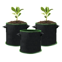 2 10 gallon nonwoven fabric nursery plant grow bags seedling growing bag garden vegetables planting eco friendly ventilate bag