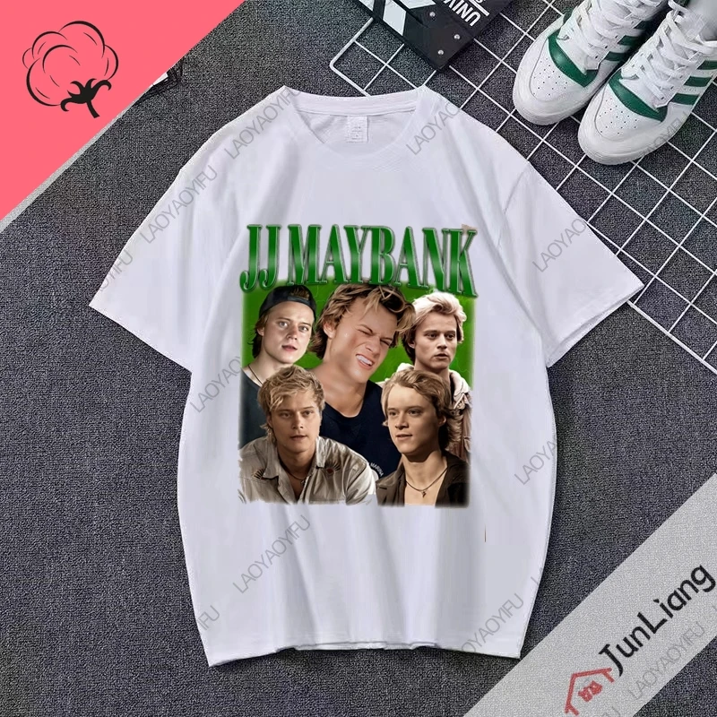 Футболка JJ Maybank для мужчин и женщин тенниска из 100% хлопка с графическим принтом