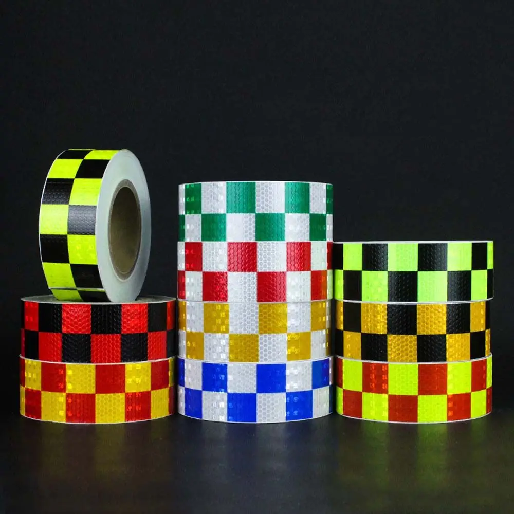 

Lattice Reflective Strip Self Adhesive Reflective Shining Reflective Tape Car Sticker for Car Traffic Safety Warning Accessories