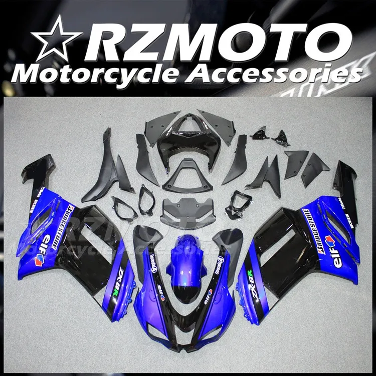 

New ABS Whole Motorcycle Fairings Kit Fit for Kawasaki Ninja ZX-6R ZX6R 636 2007 2008 07 08 Bodywork Set Black Blue