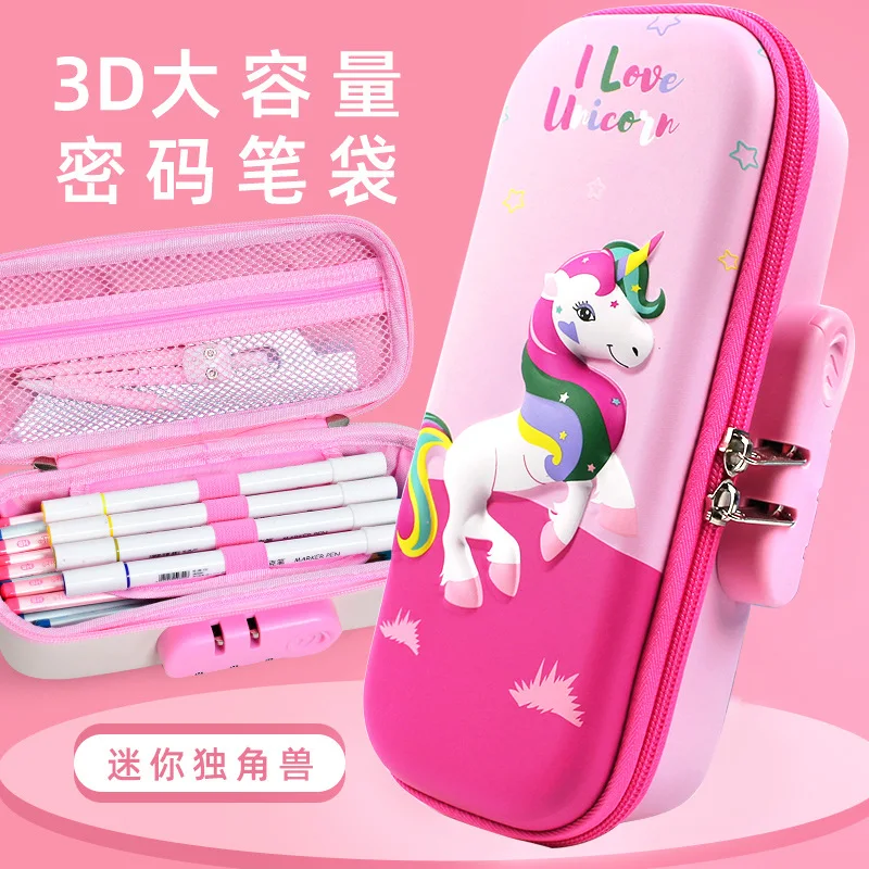 Box Stationery Pouch Large Capacity Korean School Supplies Eva Ruler Holder Ins Bag