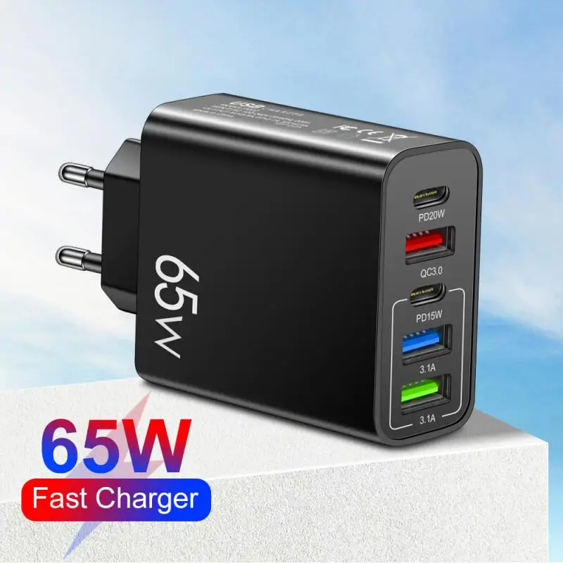 

Stable Output Mobile Phone Charger Abs Mixture Charger Secure Multifunctional Adapter Charging Device Protection Built-in
