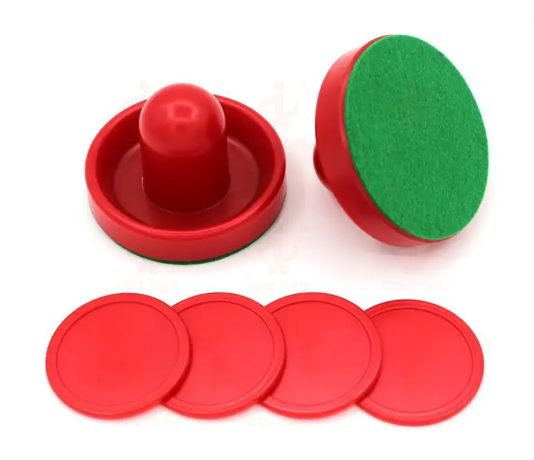 

8pcs/set 96mm Standard Plastic Indoor Air Hockey Table Felt Pusher Set Hockey Pucks For Game Tables Goalies Accessories