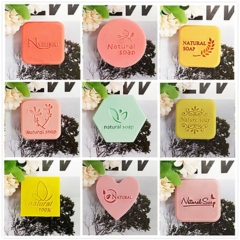 

Acrylic Seal "100% Natural Handmade Soap" English Soap Seal with Handle
