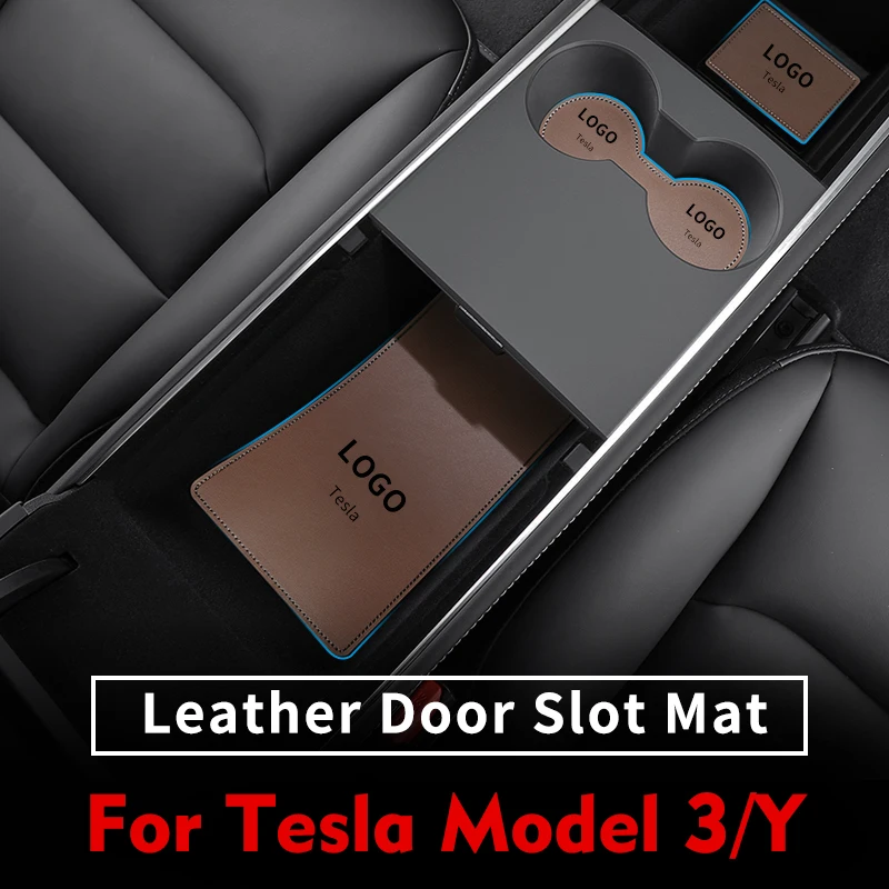 

For Tesla Model 3 model Y door slot pad water cup storage pad interior decoration modification accessories supplies