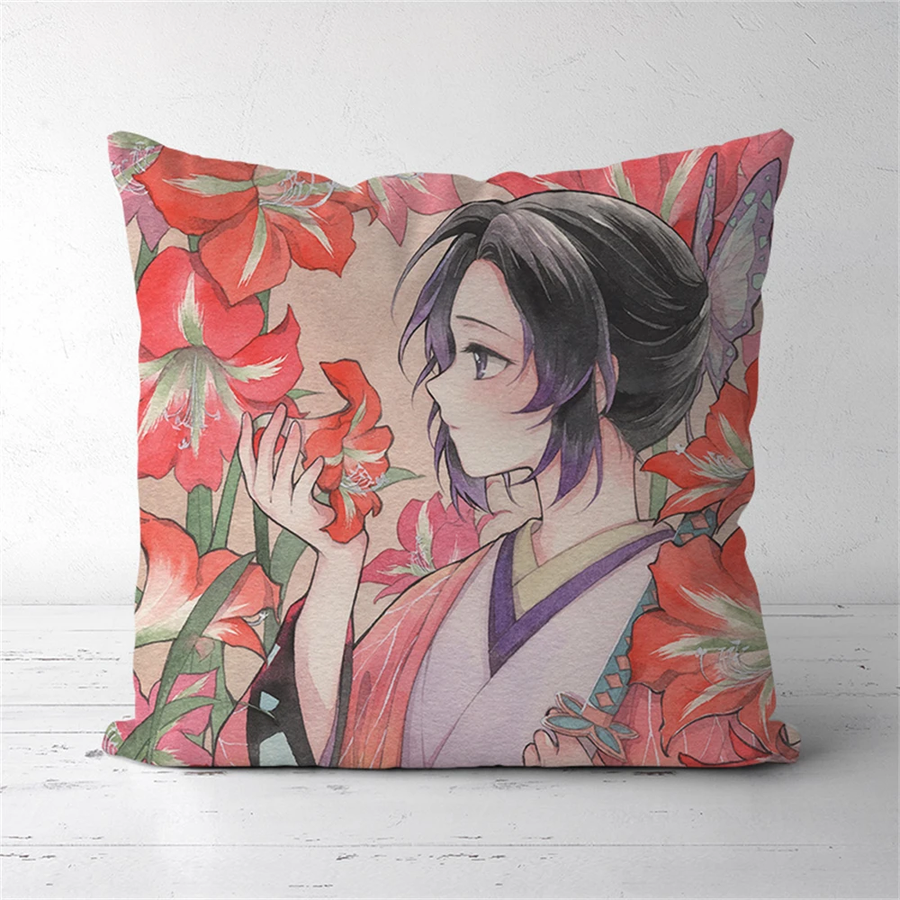 

Demon Slayer Kochou Shinobu Anime Two Sided Pillow Cushion Case Cover 291